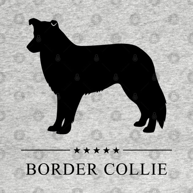 Border Collie Black Silhouette by millersye